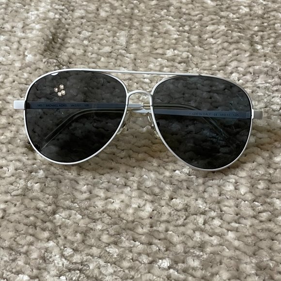 Michael Kors White Aviators MKS101